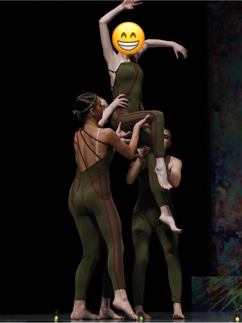 10th House & 2Die4 Collab bodysuit contemporary dance costume